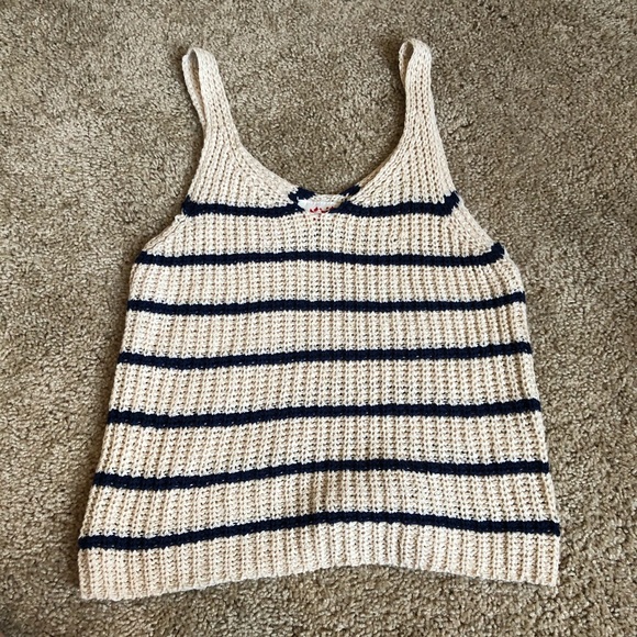 Boho Woven striped Tank - Picture 2 of 3